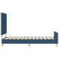 Preview: Bettgestell Blau 100x200 cm Stoff