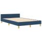 Preview: Bettgestell Blau 120x200 cm Stoff