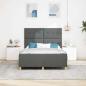 Preview: Bettgestell Dunkelgrau 140x190 cm Stoff