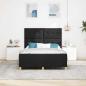 Preview: Bettgestell Schwarz 140x190 cm Stoff