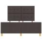 Preview: Bettgestell Dunkelbraun 140x200 cm Stoff