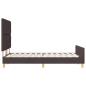 Preview: Bettgestell Dunkelbraun 140x200 cm Stoff