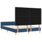 Preview: Bettgestell mit Kopfteil Blau 140 x 200 cm Stoff
