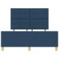 Preview: Bettgestell Blau 160x200 cm Stoff