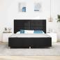 Preview: Bettgestell Schwarz 180x200 cm Stoff