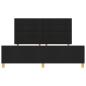 Preview: Bettgestell Schwarz 180x200 cm Stoff