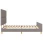 Preview: Bettgestell Taupe 180x200 cm Stoff