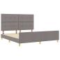 Preview: Bettgestell Taupe 180x200 cm Stoff