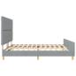 Preview: Bettgestell Hellgrau 200x200 cm Stoff