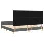 Preview: Bettgestell Dunkelgrau 200x200 cm Stoff