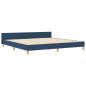 Preview: Bettgestell Blau 200x200 cm Stoff