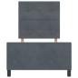 Preview: Bettgestell Dunkelgrau 90x190 cm Samt