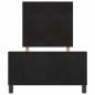 Preview: Bettgestell Schwarz 90x190 cm Samt