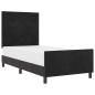 Preview: Bettgestell Schwarz 90x190 cm Samt