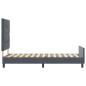 Preview: Bettgestell Dunkelgrau 90x200 cm Velours