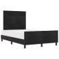 Preview: Bettgestell Schwarz 120x190 cm Samt