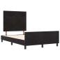Preview: Bettgestell Schwarz 120x190 cm Samt