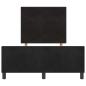Preview: Bettgestell Schwarz 120x190 cm Samt