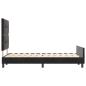 Preview: Bettgestell Schwarz 120x190 cm Samt