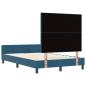 Preview: Bettgestell Dunkelblau 120x190 cm Samt