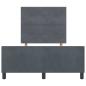 Preview: Boxspringbett mit Kopfteil Dunkelgrau 120 x 200 cm Samt