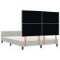Preview: Bettgestell Hellgrau 140x190 cm Velvet