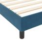 Preview: Bettgestell Dunkelblau 140x190 cm Samt