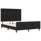Preview: Bettgestell Schwarz 140x200 cm Velvet