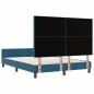 Preview: Bettgestell Dunkelblau 140x200 cm Samt