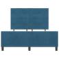 Preview: Bettgestell Dunkelblau 140x200 cm Samt
