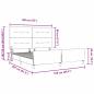 Preview: Bettgestell Hellgrau 160x200 cm Samt