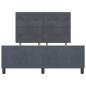 Preview: Bettgestell Dunkelgrau 160x200 cm Samt