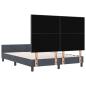 Preview: Bettgestell Dunkelgrau 160x200 cm Samt