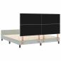Preview: Bettgestell Hellgrau 180x200 cm Samt