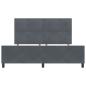 Preview: Bettgestell Dunkelgrau 180x200 cm Samt
