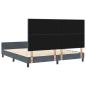 Preview: Bettgestell Dunkelgrau 180x200 cm Samt