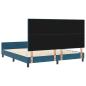 Preview: Bettgestell Dunkelblau 180x200 cm Samt