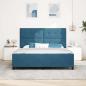 Preview: Bettgestell Dunkelblau 180x200 cm Samt