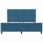 Preview: Bettgestell Dunkelblau 180x200 cm Samt