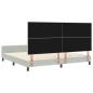 Preview: Bettgestell Hellgrau 200x200 cm Samt