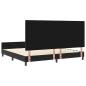 Preview: ARDEBO.de - Bettgestell Schwarz 200x200 cm Samt