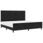 Preview: Bettgestell Schwarz 200x200 cm Samt