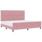 Preview: Bettgestell Rosa 200x200 cm Samt