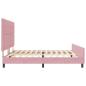Preview: Bettgestell Rosa 200x200 cm Samt