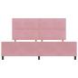 Preview: Bettgestell Rosa 200x200 cm Samt
