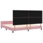 Preview: Bettgestell Rosa 200x200 cm Samt