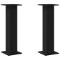 Preview: Pflanzenständer 2 pcs Schwarz Eichen-Optik 30 x 30 x 95 cm