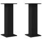Preview: Pflanzenständer 2 pcs Schwarz Eichen-Optik 30 x 30 x 80 cm