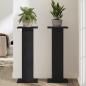 Preview: Pflanzenständer 2 pcs Schwarz Eichen-Optik 30 x 30 x 80 cm