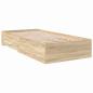 Preview: Bettgestell Sonoma Eiche 90x190 cm Spanplatte